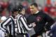 NEW YORK - DECEMBER 30: Rutgers Scarlet Knights head coach Greg Schiano talks to officials during the New Era Pinstripe Bowl against the Iowa State Cyclones at Yankee Stadium on December 30, 2011 in the Bronx Borough of New York City. (Photo by Jeff Zelevansky/Getty Images)