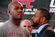 ATLANTA, GA - FEBRUARY 16: Fighters Jon Jones (L) and Rashad Evans pose after a press conference promoting UFC 145: Jones v Evans at Philips Arena on February 16, 2012 in Atlanta, Georgia. (Photo by Scott Cunningham/Getty Images)