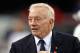 ARLINGTON, TX - NOVEMBER 24: Dallas Cowboys owner Jerry Jones works the sidelines during pregame warm-up during the Thanksgiving Day game at Cowboys Stadium on November 24, 2011 in Arlington, Texas. (Photo by Tom Pennington/Getty Images)