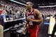 COLUMBUS, OH - MARCH 18: C.J. Williams #21 of the North Carolina State Wolfpack walks off the court after defeating the Georgetown Hoyas during the third round of the 2012 NCAA Men's basketball tournament at Nationwide Arena on March 18, 2012 in Columbus, Ohio. (Photo by Rob Carr/Getty Images)