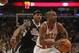 CHICAGO, IL - FEBRUARY 14: John Lucas III # 15 of the Chicago Bulls moves past Isaiah Thomas #22 of the Sacramento Kings at the United Center on February 14, 2012 in Chicago, Illinois. The Bulls defeated the Kings 121-115. NOTE TO USER: User expressly acknowledges and agrees that, by downloading and or using this photograph, User is consenting to the terms and conditions of the Getty Images License Agreement. (Photo by Jonathan Daniel/Getty Images)
