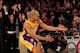 LOS ANGELES, CA - JANUARY 16: Derek Fisher #2 of the Los Angeles Lakers celebrates after making the winning three point basket with 3.1 seconds left in the game against the Dallas Mavericks at Staples Center on January 16, 2012 in Los Angeles, California. The Lakers won 73-70. NOTE TO USER: User expressly acknowledges and agrees that, by downloading and or using this photograph, User is consenting to the terms and conditions of the Getty Images License Agreement. (Photo by Stephen Dunn/Getty Images)