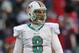 FOXBORO, MA - DECEMBER 24: Matt Moore #8 of the Miami Dolphins reacts during a game against the New England Patriots in the second quarter at Gillette Stadium on December 24, 2011 in Foxboro, Massachusetts. (Photo by Jim Rogash/Getty Images)