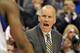 PHILADELPHIA, PA - MARCH 16: Head coach Doug Collins of the Philadelphia 76ers yells during the game against the Miami Heat at the Wells Fargo Center on March 16, 2012 in Philadelphia, Pennsylvania. The Heat won 84-78. NOTE TO USER: User expressly acknowledges and agrees that, by downloading and or using this photograph, User is consenting to the terms and conditions of the Getty Images License Agreement. (Photo by Drew Hallowell/Getty Images)