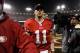 SAN FRANCISCO, CA - JANUARY 22: Alex Smith #11 of the San Francisco 49ers walks off the field at the end of the NFC Championship Game against the New York Giants at Candlestick Park on January 22, 2012 in San Francisco, California. The Giants beat the 49ers 20-17. (Photo by Thearon W. Henderson/Getty Images)