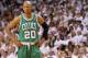 MIAMI, FL - MAY 03: Ray Allen #20 of the Boston Celtics looks on during Game Two of the Eastern Conference Semifinals of the 2011 NBA Playoffs against the Miami Heat at American Airlines Arena on May 3, 2011 in Miami, Florida. NOTE TO USER: User expressly acknowledges and agrees that, by downloading and/or using this Photograph, User is consenting to the terms and conditions of the Getty Images License Agreement. (Photo by Mike Ehrmann/Getty Images)