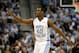 ATLANTA, GA - MARCH 11: Harrison Barnes #40 of the North Carolina Tar Heels gestures on court against the Florida State Seminoles during the Final Game of the 2012 ACC Men's Basketball Conference Tournament at Philips Arena on March 11, 2012 in Atlanta, Georgia. (Photo by Streeter Lecka/Getty Images)