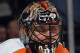 UNIONDALE, NY - MARCH 15: Ilya Bryzgalov #30 of the Philadelphia Flyers tends net against the New York Islanders during the second period at the Nassau Veterans Memorial Coliseum on March 15, 2012 in Uniondale, New York. (Photo by Bruce Bennett/Getty Images)