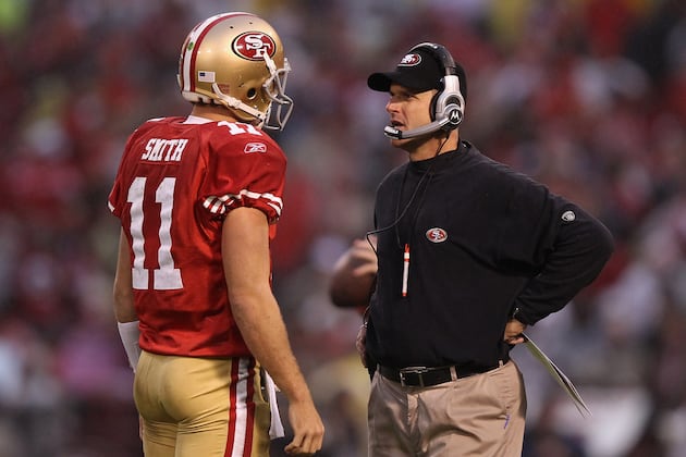 Report: Alex Smith, Jim Harbaugh 'Ironing Things Out, 49ers Offer Still Stands