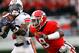 ATHENS, GA - NOVEMBER 12: Alec Ogletree #9 of the Georgia Bulldogs breaks a up a pass intended for Onterio McCalebb #23 of the Auburn Tigers at Sanford Stadium on November 12, 2011 in Athens, Georgia. (Photo by Kevin C. Cox/Getty Images)