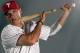CLEARWATER, FL - MARCH 01: Hunter Pence #3 of the Philadelphia Philles poses for a portrait at the Bright House Field on March 1, 2012 in Clearwater, Florida (Photo by Jonathan Ferrey/Getty Images)