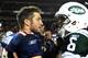 DENVER, CO - NOVEMBER 17: Tim Tebow #15 of the Denver Broncos talks with Mark Sanchez #6 of the New York Jets following the game at Sports Authority Field at Mile High on November 17, 2011 in Denver, Colorado. (Photo by Garrett W. Ellwood/Getty Images)