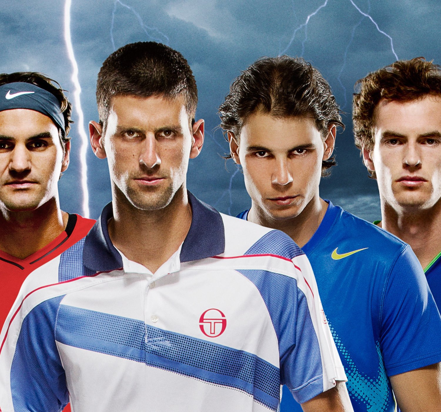 Roger Federer, Rafael Nadal, Novak Djokovic and Andy ...