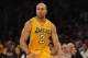 LOS ANGELES, CA - JANUARY 17: Derek Fisher #2 of the Los Angeles Lakers dribbles during the game against the Oklahoma City Thunder at the Staples Center on January 17, 2011 in Los Angeles, California. (Photo by Harry How/Getty Images) NOTE TO USER: User expressly acknowledges and agrees that, by downloading and or using this photograph, User is consenting to the terms and conditions of the Getty Images License Agreement. (Photo by Harry How/Getty Images)