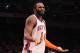 NEW YORK, NY - APRIL 24: Ronny Turiaf #14 of the New York Knicks reacts against the Boston Celtics in Game Four of the Eastern Conference Quarterfinals during the 2011 NBA Playoffs on April 24, 2011 at Madison Square Garden in New York City. NOTE TO USER: User expressly acknowledges and agrees that, by downloading and or using this photograph, User is consenting to the terms and conditions of the Getty Images License Agreement (Photo by Nick Laham/Getty Images)