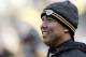 PITTSBURGH, PA - OCTOBER 30: Hines Ward #86 of the Pittsburgh Steelers watches his team warm up prior to the game against the New England Patriots on October 30, 2011 at Heinz Field in Pittsburgh, Pennsylvania. (Photo by Jared Wickerham/Getty Images)