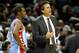 CHARLOTTE, NC - FEBRUARY 11: Chris Paul #3 of the Los AAngeles Clippers and head coach Vinny Del Negro talk during their game against the Charlotte Bobcats at Time Warner Cable Arena on February 11, 2012 in Charlotte, North Carolina. NOTE TO USER: User expressly acknowledges and agrees that, by downloading and or using this photograph, User is consenting to the terms and conditions of the Getty Images License Agreement. (Photo by Streeter Lecka/Getty Images)