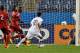Joe Corona scores one of his three goals against Cuba on Thursday night.