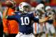 ATLANTA, GA - DECEMBER 31: Kiehl Frazier #10 of the Auburn Tigers warms up prior to facing the Virginia Cavaliers during the 2011 Chick Fil-A Bowl at Georgia Dome on December 31, 2011 in Atlanta, Georgia. (Photo by Kevin C. Cox/Getty Images)