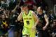 ALBUQUERQUE, NM - MARCH 15: Brady Heslip #5 of the Baylor Bears reacts after making a basket against South Dakota State Jackrabbits in the second half during the second round of the 2012 NCAA Men's Basketball Tournament at The Pit on March 15, 2012 in Albuquerque, New Mexico. (Photo by Ronald Martinez/Getty Images)