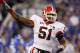 Akeem Dent will be the new starting middle linebacker for the Falcons