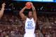 ST. LOUIS, MO - MARCH 23: Harrison Barnes #40 of the North Carolina Tar Heels attempts a shot against the Ohio Bobcats during the 2012 NCAA Men's Basketball Midwest Regional Semifinal at Edward Jones Dome on March 23, 2012 in St. Louis, Missouri. North Carolina won 73-65. (Photo by Andy Lyons/Getty Images)