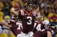 NEW ORLEANS, LA - JANUARY 03: Logan Thomas #3 of the Virginia Tech Hokies throws a pass against the Michigan Wolverines during the Allstate Sugar Bowl at Mercedes-Benz Superdome on January 3, 2012 in New Orleans, Louisiana. (Photo by Chris Graythen/Getty Images)