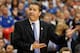 ATLANTA, GA - MARCH 25: Head coach John Calipari of the Kentucky Wildcats reacts in the second half against the Baylor Bears during the 2012 NCAA Men's Basketball South Regional Final at the Georgia Dome on March 25, 2012 in Atlanta, Georgia. (Photo by Kevin C. Cox/Getty Images)