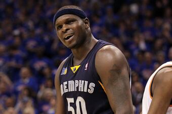 Zach Randolph has flexed his muscles off the bench tonight.