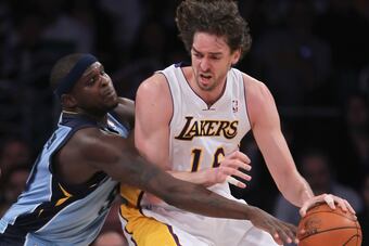 Zach Randolph has played tough defense and been a monster on the glass tonight.