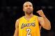 LOS ANGELES, CA - FEBRUARY 29: Derek Fisher #2 of the Los Angeles Lakers celebrates a score against the Minnesota Timberwolves during a 105-84 win at Staples Center on February 29, 2012 in Los Angeles, California. NOTE TO USER: User expressly acknowledges and agrees that, by downloading and or using this photograph, User is consenting to the terms and conditions of the Getty Images License Agreement. (Photo by Harry How/Getty Images)
