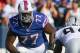 ORCHARD PARK, NY - SEPTEMBER 18: Demetrius Bell #77 of the Buffalo Bills plays against the Oakland Raiders at Ralph Wilson Stadium on September 18, 2011 in Orchard Park, New York. Buffalo won 38-35. (Photo by Rick Stewart/Getty Images)