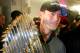 ST LOUIS - OCTOBER 27: General manager Theo Epstein of the Boston Red Sox celebrates in the locker room with the Championship trophy after defeating the St. Louis Cardinals 3-0 in game four of the World Series on October 27, 2004 at Busch Stadium in St. Louis, Missouri. (Photo by Ezra Shaw/Getty Images)