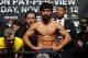 LAS VEGAS, NV - NOVEMBER 11: (C) Boxer Manny Pacquiao steps on the scale to weigh 143 pounds as trainer (L) Freddie Roach looks at the scale during the official weigh-in for his bout against Juan Manuel Marquez at the MGM Grand Garden Arena November 11, 2011 in Las Vegas, Nevada. Pacquiao will defend his WBO welterweight title against Marquez when the two meet in the ring for the third time on November 12 in Las Vegas. (Photo by Ethan Miller/Getty Images)