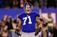 EAST RUTHERFORD, NJ - DECEMBER 04: Dave Tollefson #71 of the New York Giants reacts after he recorded a sack against the Green Bay Packers at MetLife Stadium on December 4, 2011 in East Rutherford, New Jersey. (Photo by Chris Trotman/Getty Images)