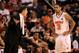 PHOENIX, AZ - MARCH 24: Head coach Rick Pitino yells over at Peyton Siva #3 of the Louisville Cardinals in the second half against the Florida Gators during the 2012 NCAA Men's Basketball West Regional Final at US Airways Center on March 24, 2012 in Phoenix, Arizona. (Photo by Jamie Squire/Getty Images)