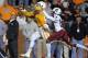 KNOXVILLE, TN - OCTOBER 29: Da'Rick Rogers #21 of the Tennessee Volunteers drops a pass in the endzone during the game against the South Carolina Gamecocks at Neyland Stadium on October 29, 2011 in Knoxville, Tennessee. (Photo by Andy Lyons/Getty Images)