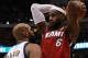 DALLAS, TX - DECEMBER 25: LeBron James #6 of the Miami Heat at American Airlines Center on December 25, 2011 in Dallas, Texas. (Photo by Ronald Martinez/Getty Images)
