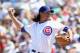 MESA, AZ - MARCH 28: Starting pitcher Jeff Samardzija #29 of the Chicago Cubs pitches against the Cleveland Indians during the spring training game at HoHoKam Park on March 28, 2012 in Mesa, Arizona (Photo by Christian Petersen/Getty Images)