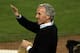 LOS ANGELES, CA - OCTOBER 07: Owner Frank McCourt of the Los Angeles Dodgers waves to the crowd during Game One of the NLDS against the St. Louis Cardinals during the 2009 MLB Playoffs at Dodger Stadium on October 7, 2009 in Los Angeles, California. (Photo by Stephen Dunn/Getty Images)