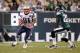 PHILADELPHIA, PA - NOVEMBER 27: Aaron Hernandez #81 of the New England Patriots runs for yards after the catch against Asante Samuel #22 of the Philadelphia Eagles at Lincoln Financial Field on November 27, 2011 in Philadelphia, Pennsylvania. The Patriots won 38-20. (Photo by Rich Schultz/Getty Images)