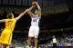 NEWARK, NJ - MARCH 28: Kris Humphries #43 of the New Jersey Nets attempts a shot in the first half against Louis Amundson #17 of the Indiana Pacers at Prudential Center on March 28, 2012 in Newark, New Jersey. NOTE TO USER: User expressly acknowledges and agrees that, by downloading and or using this photograph, User is consenting to the terms and conditions of the Getty Images License Agreement. (Photo by Chris Chambers/Getty Images)