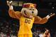 NEW YORK, NY - MARCH 27: Goldy Gopher, mascot of the Minnesota Golden Golphers, is seen during the semifinals of the 2012 NCAA NIT Men's Basketball Championship between the Washington Huskies and the Minnesota Golden Gophers at Madison Square Garden on March 27, 2012 in New York City. (Photo by Jason Szenes/Getty Images)