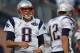 FOXBORO, MA - OCTOBER 16: Brian Hoyer #8 of the New England Patriots stands before a game against the Dallas Cowboys at Gillette Stadium on October 16, 2011 in Foxboro, Massachusetts. (Photo by Jim Rogash/Getty Images)