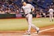 ST. PETERSBURG, FL - SEPTEMBER 23: Infielder Kelly Johnson #2 of the Toronto Blue Jays rounds the bases after his home run against the Tampa Bay Rays during the game at Tropicana Field on September 23, 2011 in St. Petersburg, Florida. (Photo by J. Meric/Getty Images)