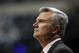 INDIANAPOLIS, IN - MARCH 08: Bruce Weber the head coach of the Illinois Fighting Illini watches the action during the game against the Iowa Hawkeyes during the first round of the Big Ten Basketball Tournament at Bankers Life Fieldhouse on March 8, 2012 in Indianapolis, Indiana. (Photo by Andy Lyons/Getty Images)
