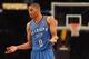 LOS ANGELES, CA - MARCH 29: Russell Westbrook #0 of the Oklahoma City Thunder reacts after a foul to his teammate during the game against the Los Angeles Lakers at Staples Center on March 29, 2012 in Los Angeles, California. NOTE TO USER: User expressly acknowledges and agrees that, by downloading and or using this photograph, User is consenting to the terms and conditions of the Getty Images License Agreement. (Photo by Harry How/Getty Images)