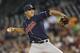 DETROIT - SEPTEMBER 26: Ubaldo Jimenez #30 of the Cleveland Indians pitches in the second inning during the game against the Detroit Tigers at Comerica Park on September 26, 2011 in Detroit, Michigan. (Photo by Leon Halip/Getty Images)