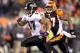 CINCINNATI, OH - JANUARY 01: Ray Rice #27 of the Baltimore Ravens runs for a touchdown during the NFL game against the Cincinnati Bengals at Paul Brown Stadium on January 1, 2012 in Cincinnati, Ohio. (Photo by Andy Lyons/Getty Images)