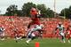 Clemson TE Dwayne Allen making an acrobatic catch.